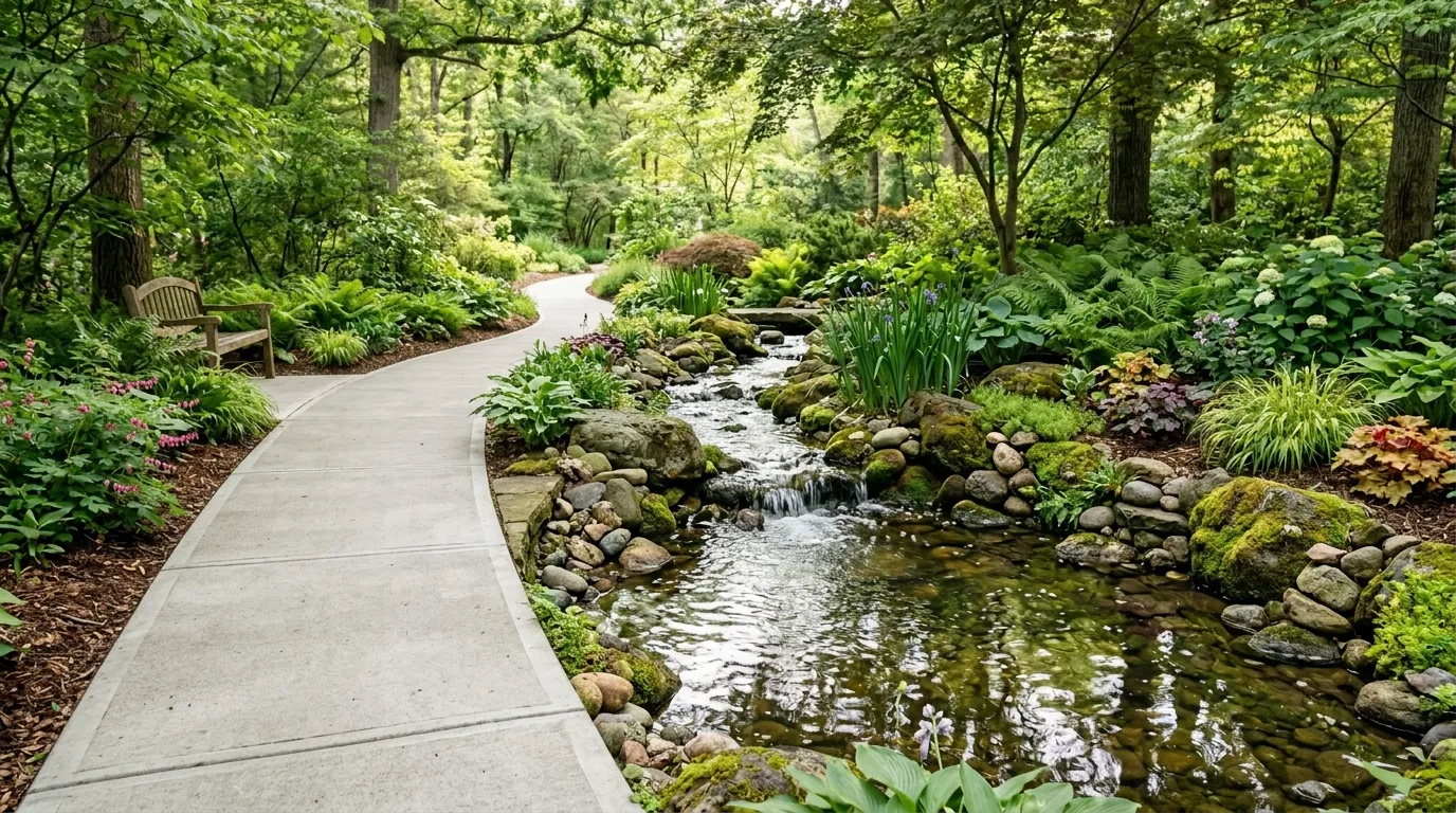 Paver Accent Near the Sidewalk